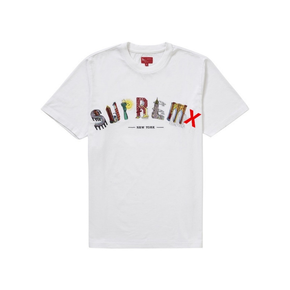 Supreme City Arc Tee SS19 White Large Short Sleeve - Picture 4 of 6